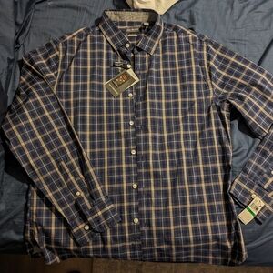 Van Heusen Slim Fit Never Tuck dress shirt size Large NWT